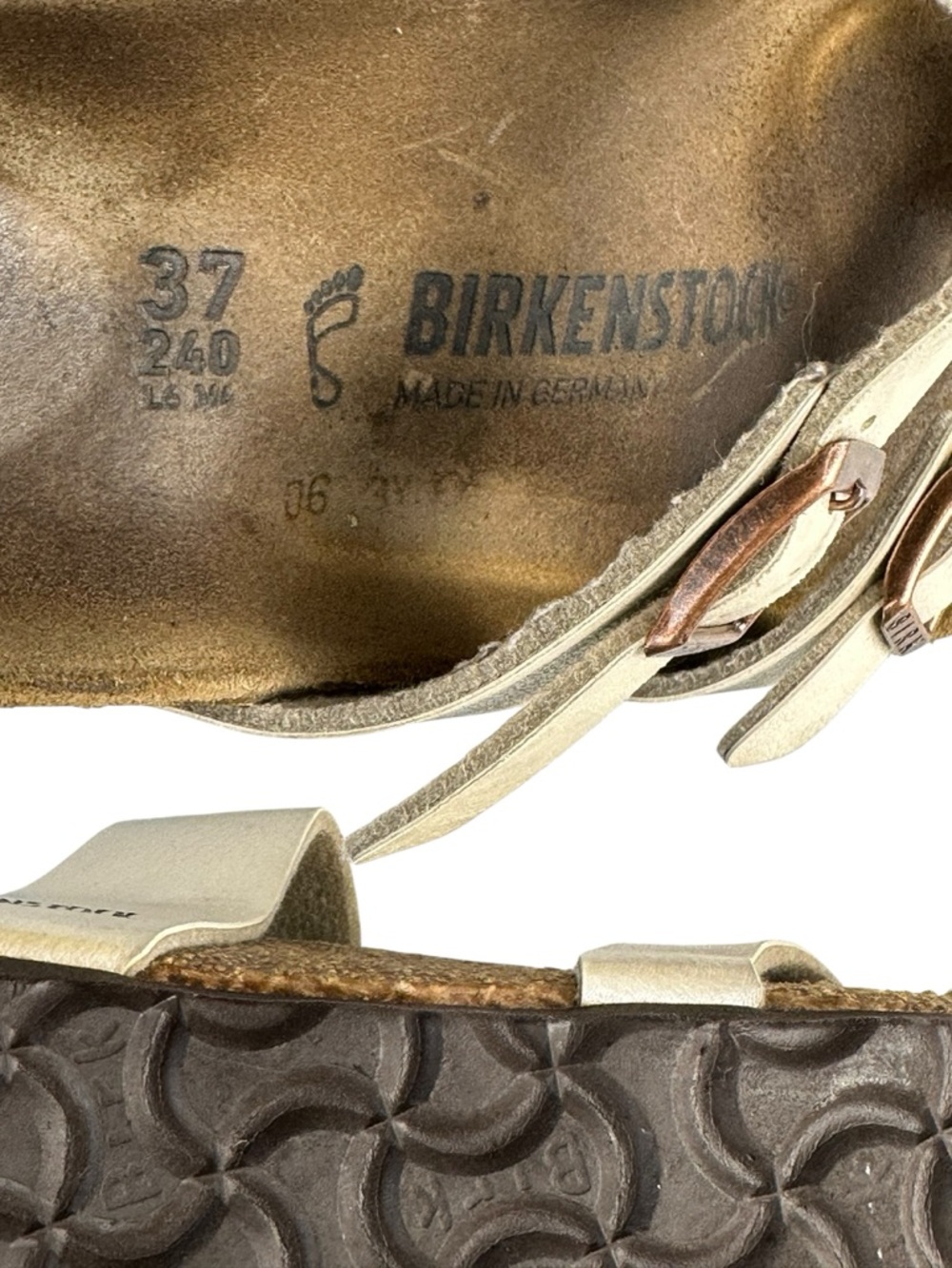 Women's Birkenstock MayariBirko-Flor "Graceful Pearl White" Sz. 37 6.5-7 - Picture 7 of 7